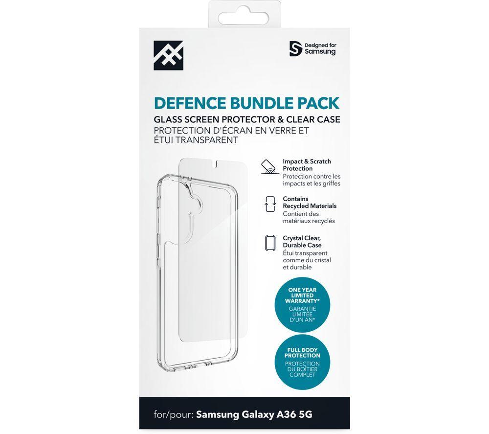 ZAGG Defence Galaxy A36 Clear Case & Screen Protector Bundle - Clear image number 2 of 2