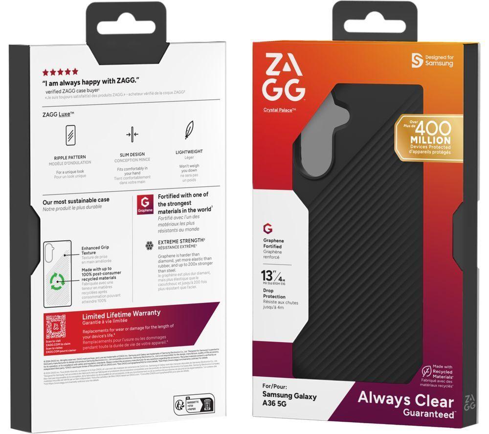 ZAGG Galaxy A36 Luxe Case - Black image number 2 of 3