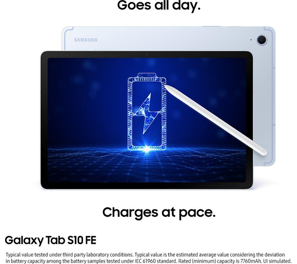 SAMSUNG Galaxy Tab S10 FE 10.9" 5G Tablet - 256 GB, Silver image number 6 of 15