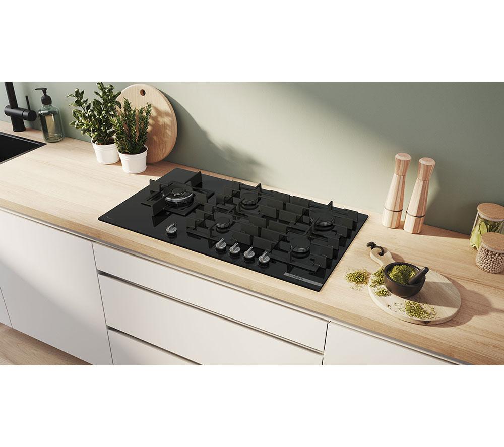 BOSCH Series 6 PPM9A6I40 90 cm Gas Hob - Black image number 4 of 8