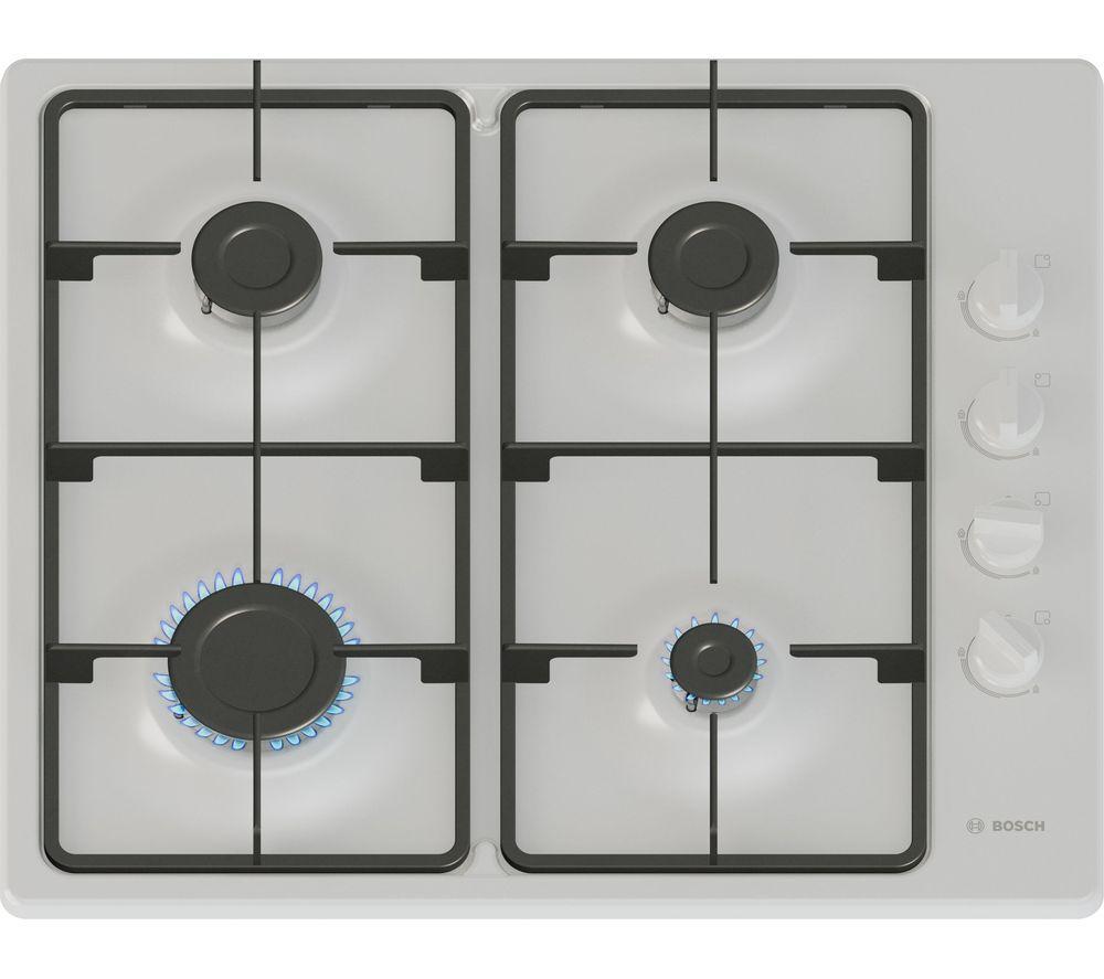 Bosch Series 2 Pbp6b2k60 60 Cm Gas Hob - White, White