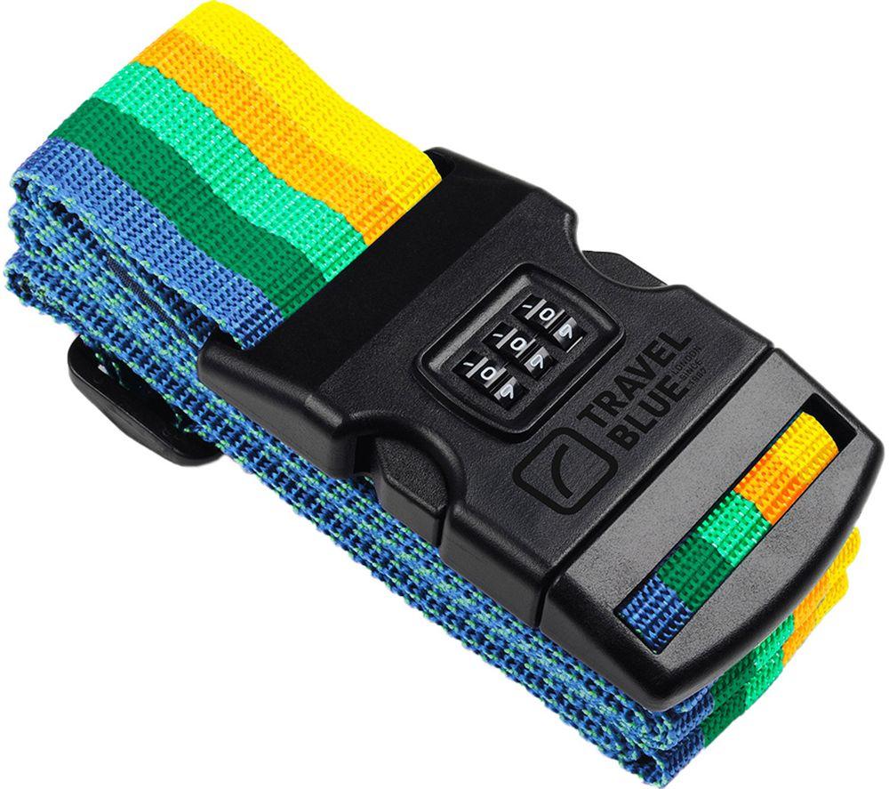 TRAVEL BLUE 3-Dial Combination Luggage Strap - Multicolour