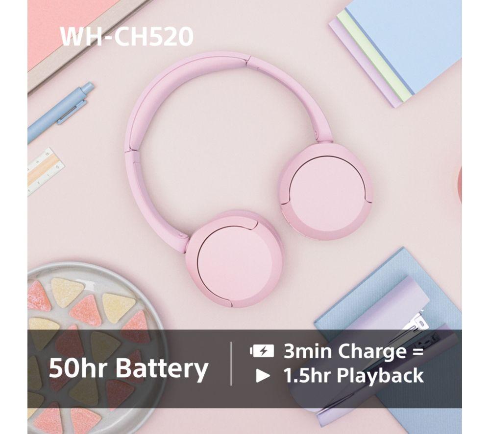 SONY WH-CH520P Wireless Bluetooth Headphones - Pink image number 26 of 73