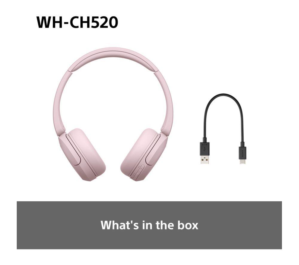 SONY WH-CH520P Wireless Bluetooth Headphones - Pink image number 36 of 73