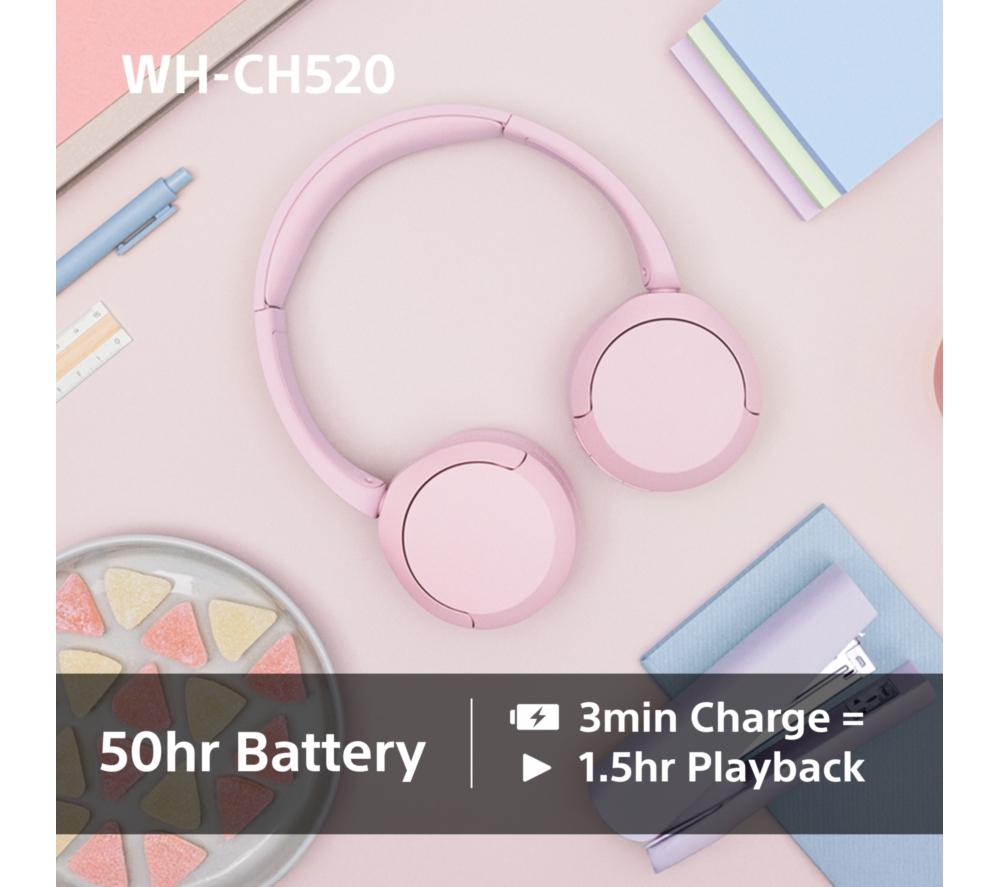 SONY WH-CH520C Wireless Bluetooth Headphones - Beige image number 5 of 15