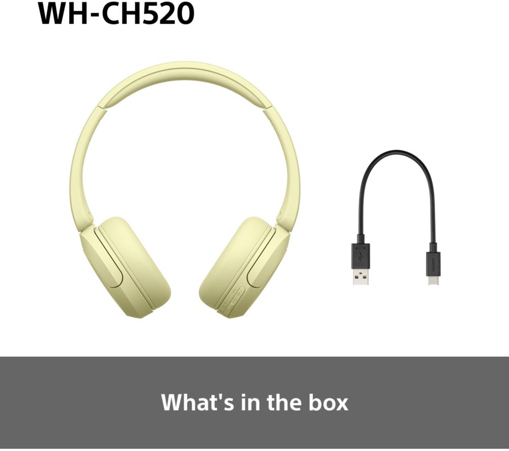 SONY WH-CH520C Wireless Bluetooth Headphones - Beige image number 9 of 15