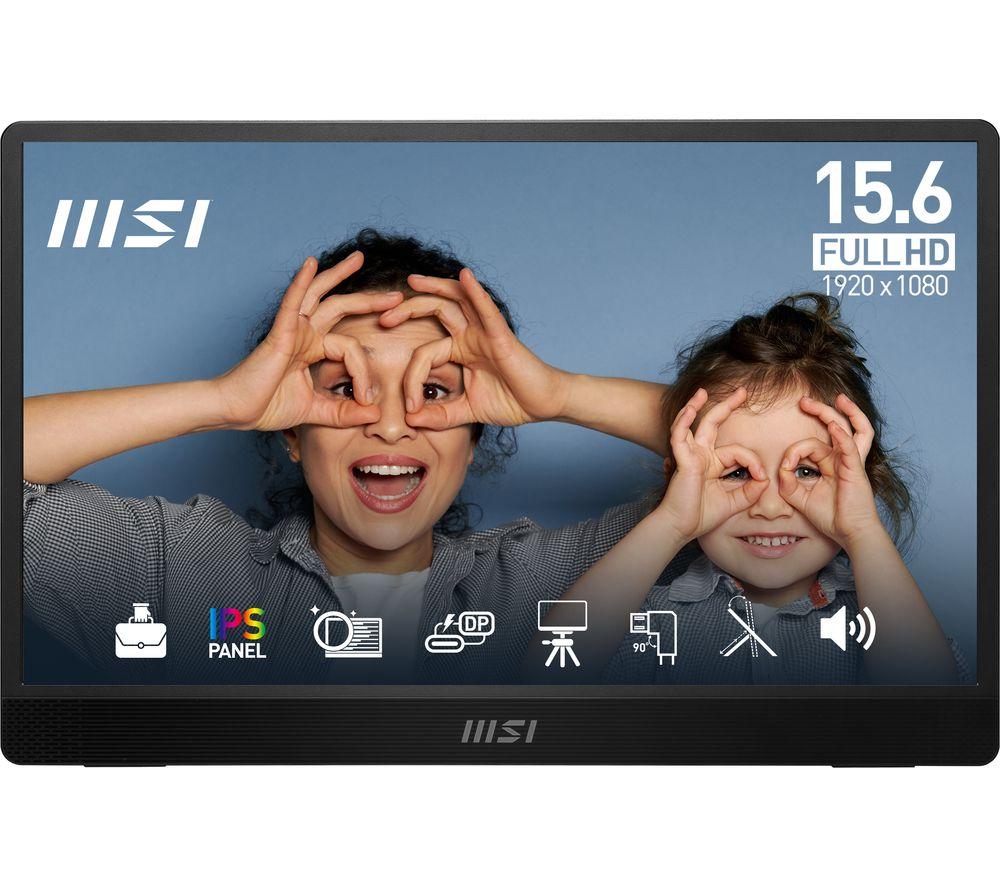 Msi Pro Mp161 E2u Full Hd 15.6" Ips Lcd Portable Monitor - Black, Black