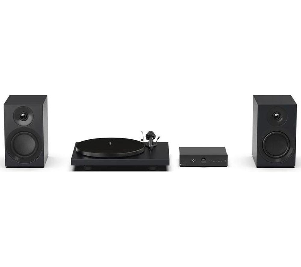 PRO-JECT Colourful Audio Belt Drive Turntable, Stereo Box and Speaker System - Satin Black image number 2 of 3