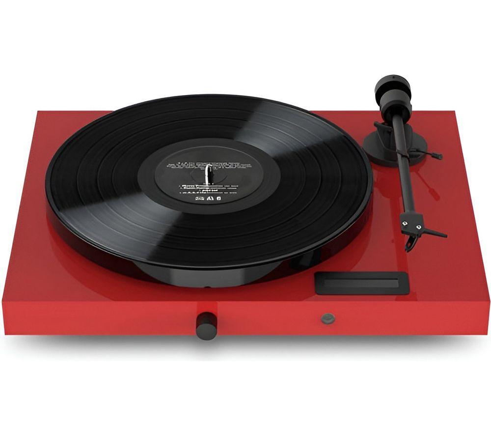 PRO-JECT Juke Box E1 Belt Drive Bluetooth Turntable & Speakers - Red image number 4 of 4