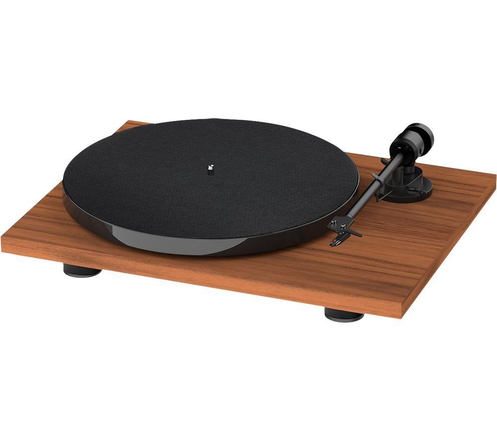 PRO-JECT E1 Phono Belt Drive Turntable - Walnut image number 2 of 2