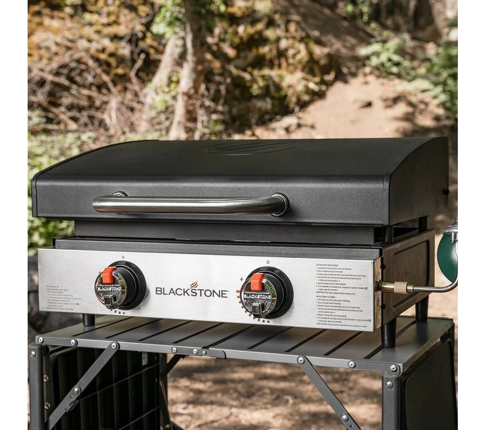 BLACKSTONE 2144EU 22" Tabletop Gas BBQ - Silver & Black image number 5 of 9