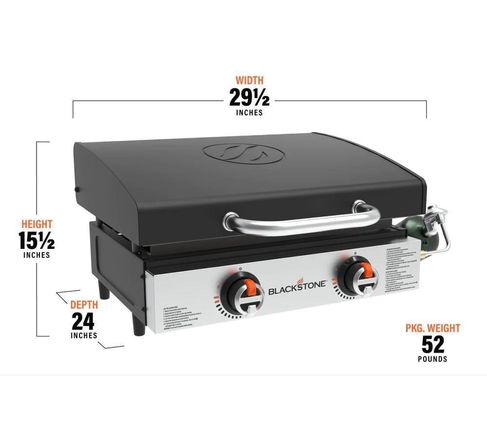 BLACKSTONE 2144EU 22" Tabletop Gas BBQ - Silver & Black image number 9 of 9