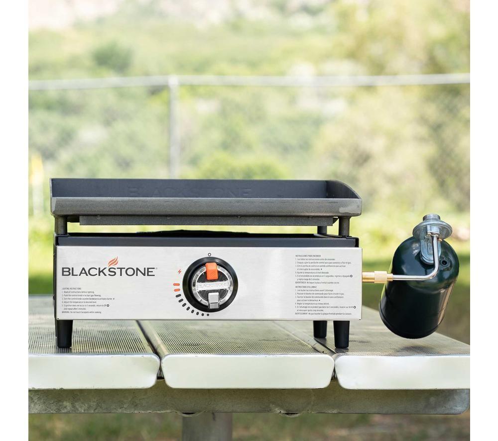 BLACKSTONE 2142EU 17" Tabletop Gas BBQ - Silver & Black image number 2 of 6