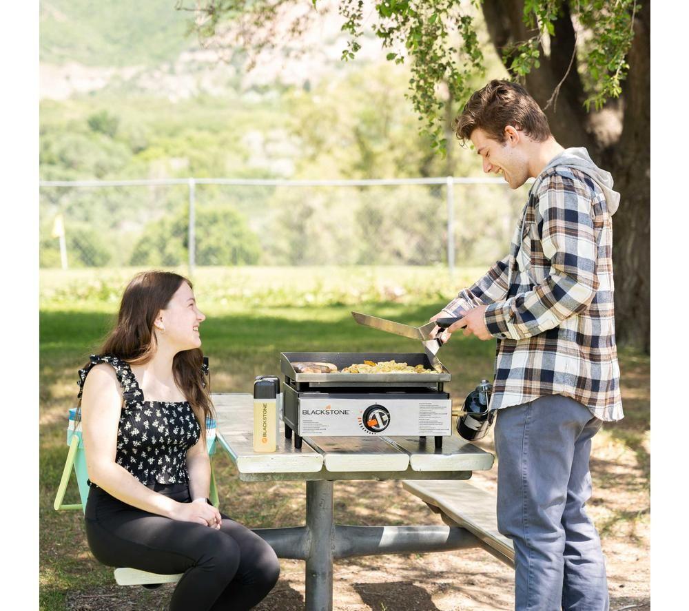 BLACKSTONE 2142EU 17" Tabletop Gas BBQ - Silver & Black image number 3 of 6