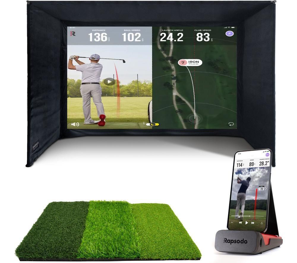 Simspace Srt/004 Golf Enclosure - 4 X 1.5 X 2.5 M, Black