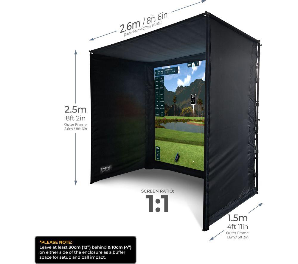 SIMSPACE SRTP/001 Golf Enclosure - 2.6 x 1.5 x 2.5 m image number 3 of 11