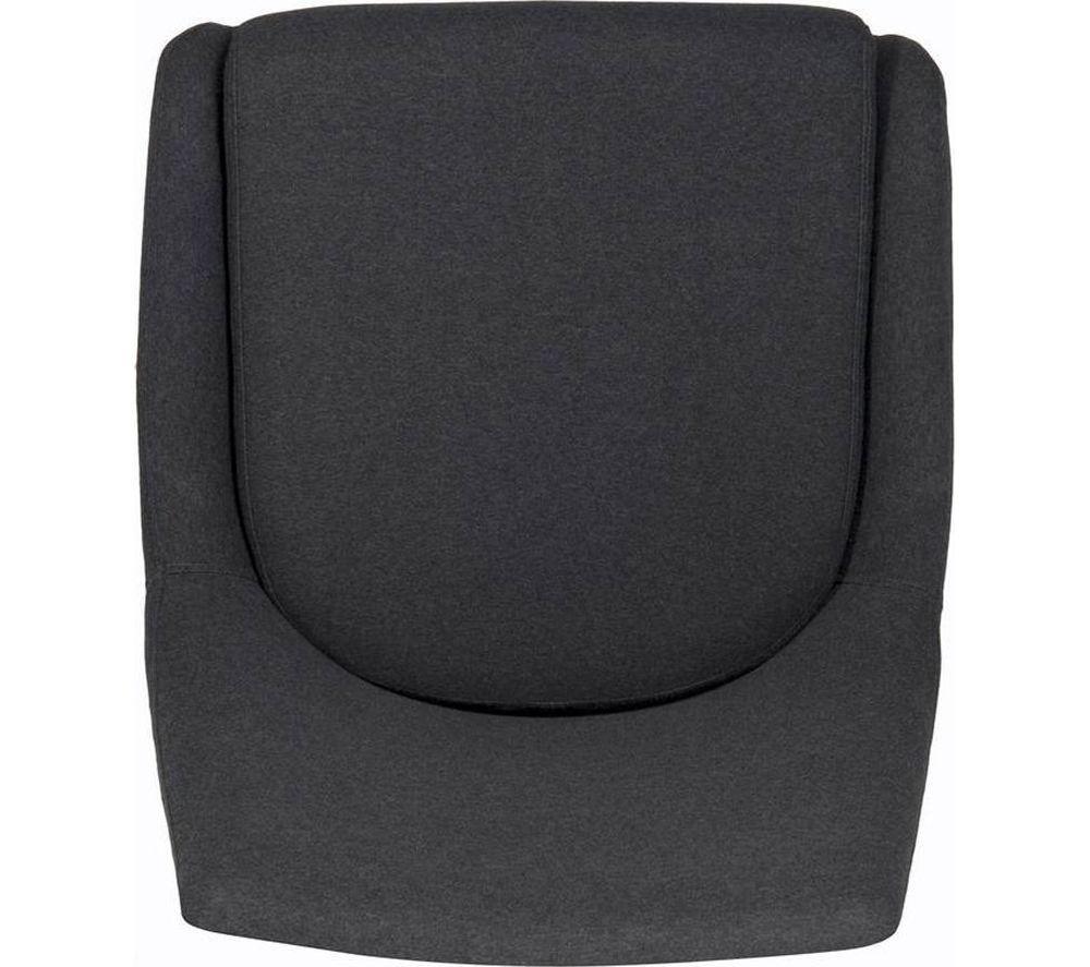 TEKNIK Welcome Brushed Fabric Reception Chair - Graphite, Set of 2 image number 2 of 6