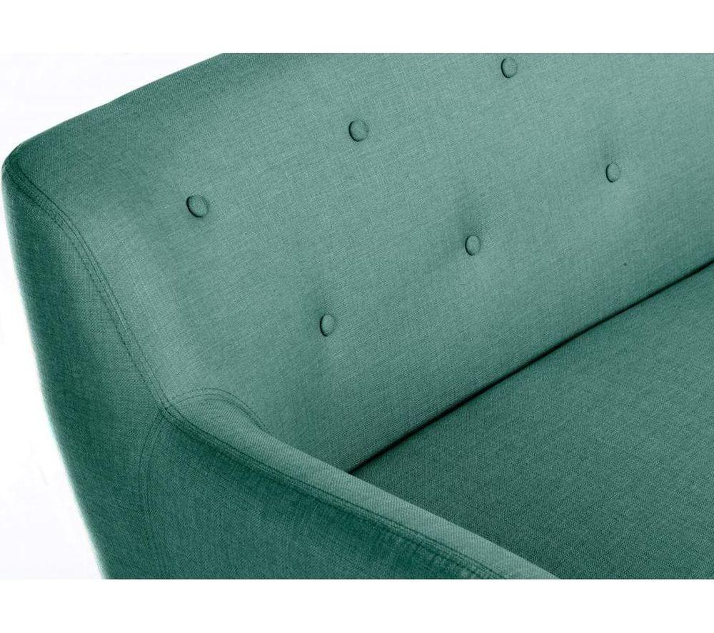 TEKNIK Skandi 3-Seater Fabric Sofa - Ocean Green image number 6 of 6