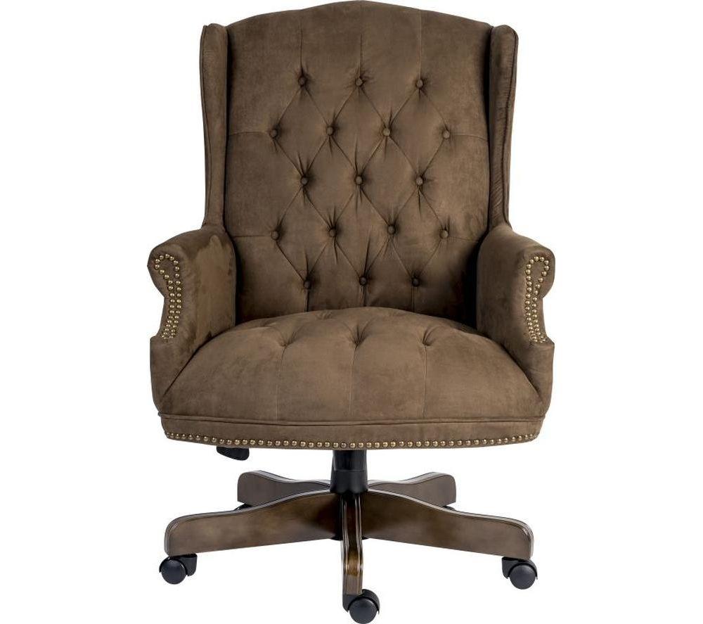 Teknik Chairman Fabric Tilting Executive Chair - Suede