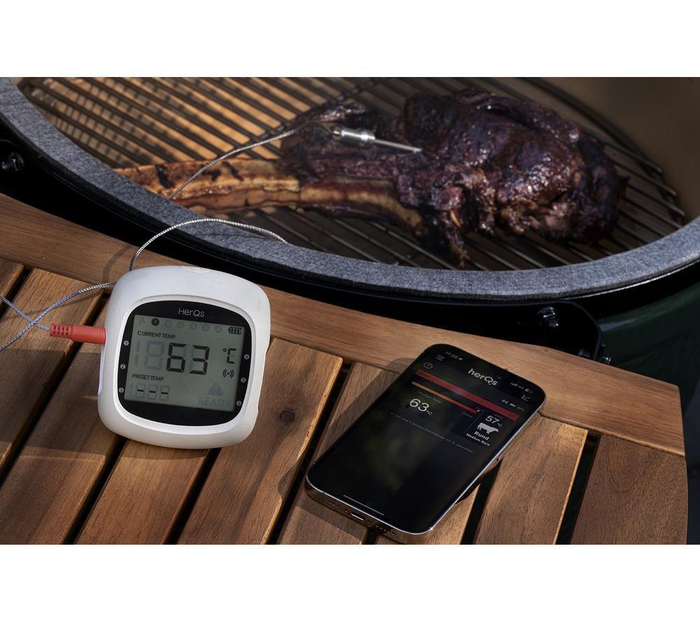 HERQS EasyBBQ Pro Smart Wireless Meat Thermometer - White image number 3 of 5
