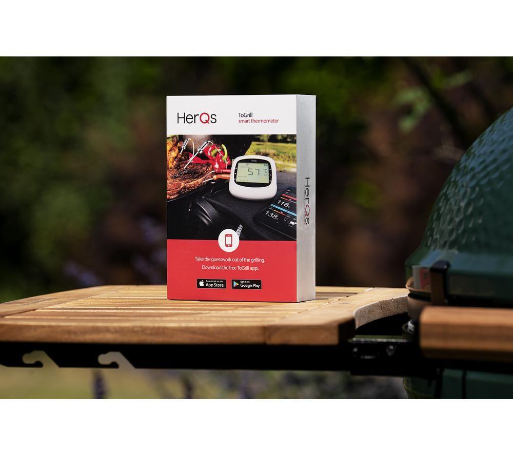 HERQS EasyBBQ Pro Smart Wireless Meat Thermometer - White image number 4 of 5