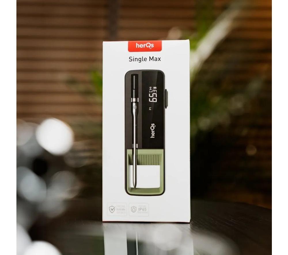 HERQS Single Max Wireless Meat Thermometer - Black image number 6 of 10