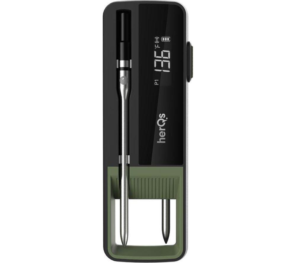 Herqs Double Max Wireless Meat Thermometer - Black, Green,Black