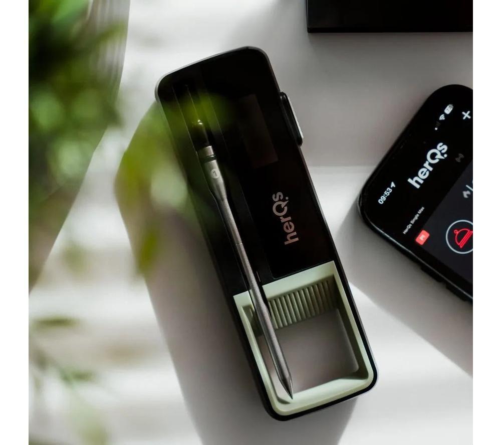 HERQS Double Max Wireless Meat Thermometer - Black image number 8 of 9