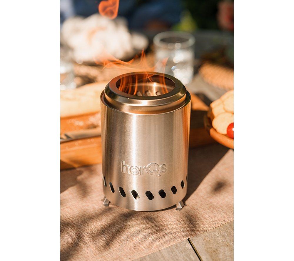 HERQS Smokeless Mini Fire Pit - Silver image number 5 of 10