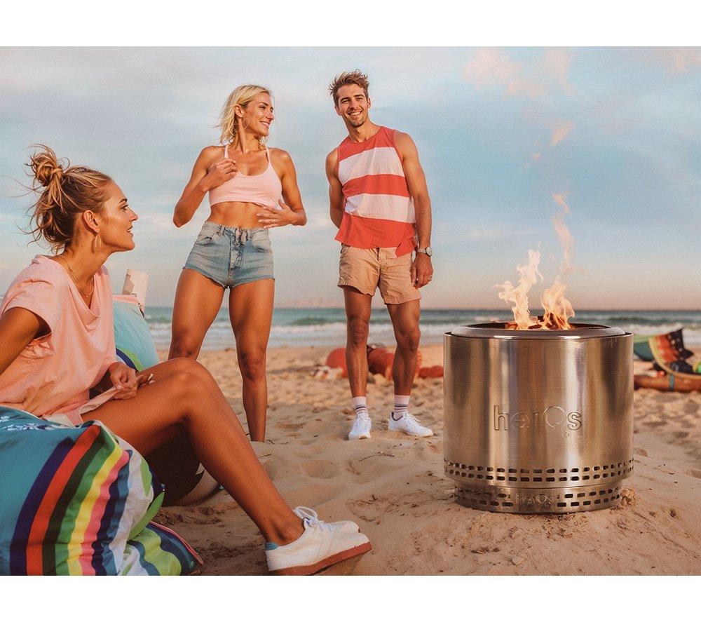 HERQS Smokeless Blaze Fire Pit - Silver image number 5 of 9