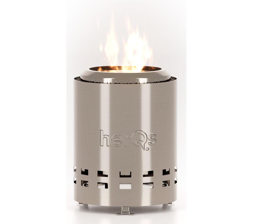 Herqs Smokeless Mighty Fire Pit - Silver