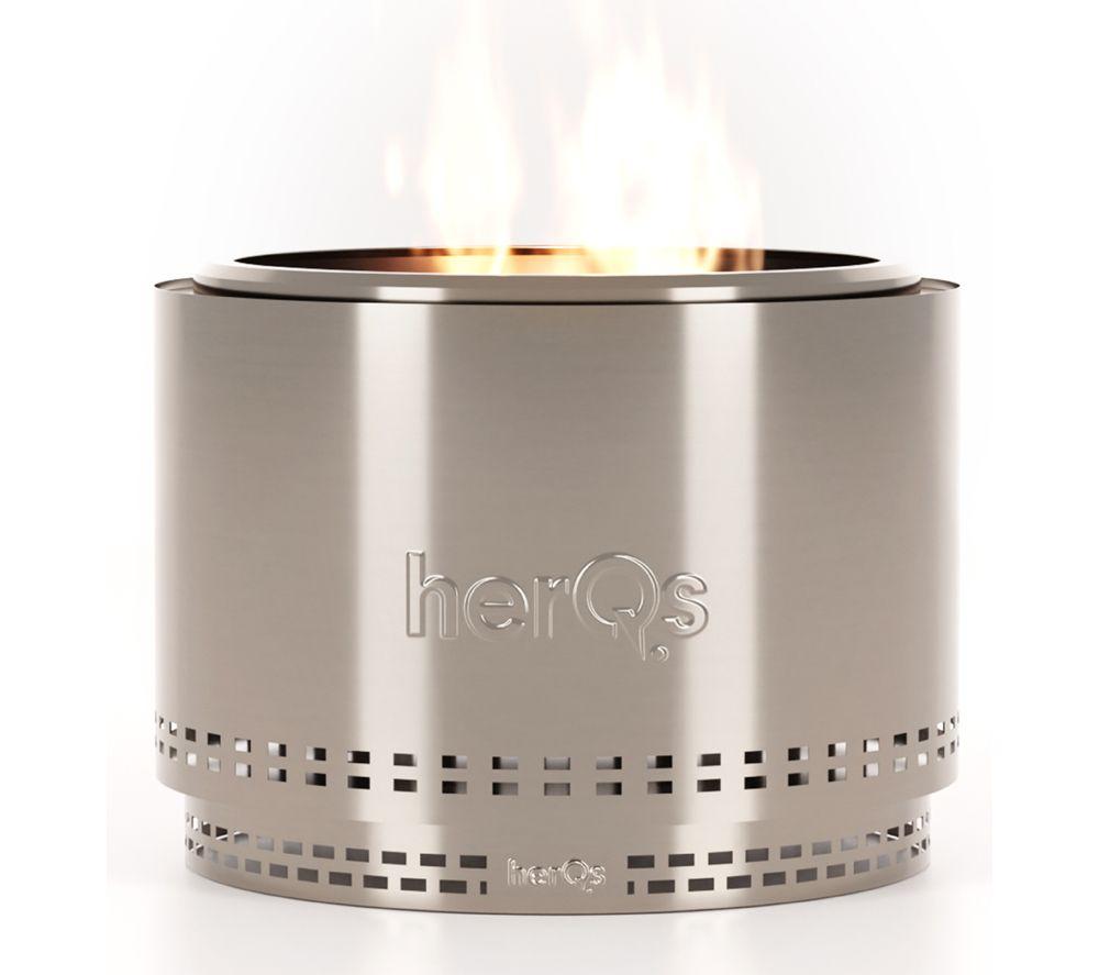 Herqs Smokeless Chief Fire Pit - Silver