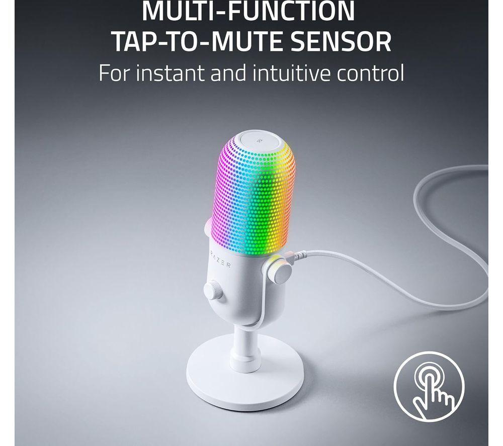 Buy RAZER Seiren V3 Chroma Microphone - White | Currys