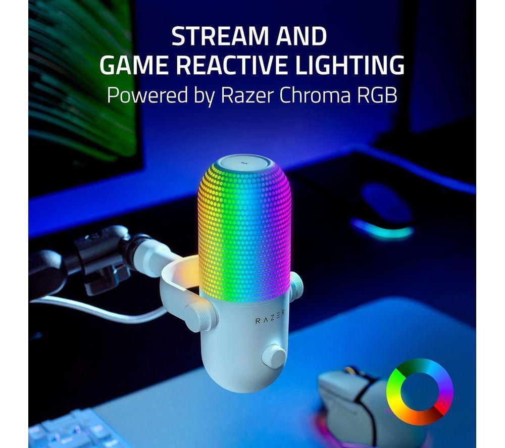 RAZER Seiren V3 Chroma Microphone - White image number 8 of 9
