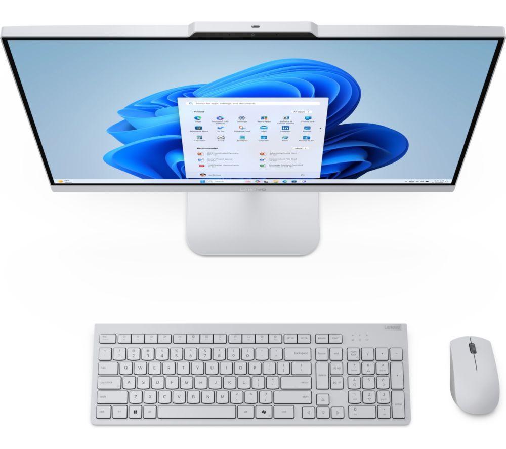 LENOVO A100 23.8" All-in-One PC - Intel&reg; Core i3-N305, 512 GB SSD, Cloud Grey image number 10 of 11