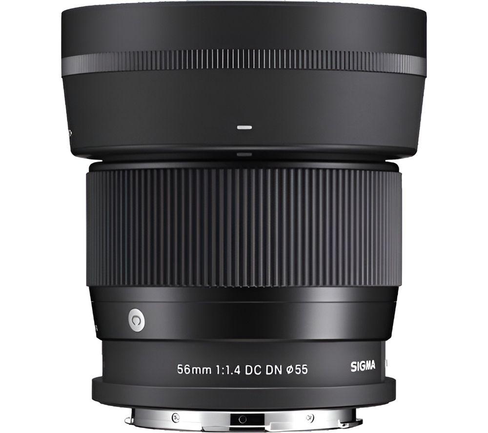 Sigma Contemporary 56 Mm F/1.4 Dc Dn Telephoto Prime Lens - For Fujifilm, Black