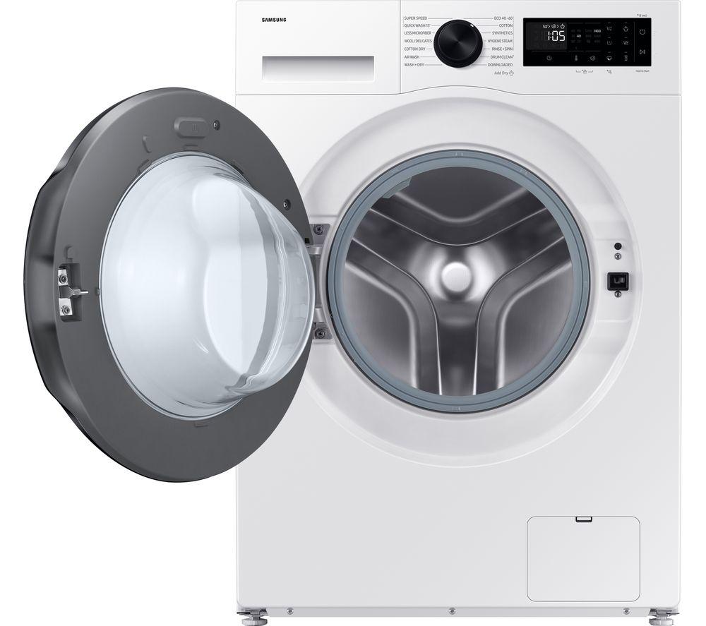 SAMSUNG Series 5 AI Energy Ecobubble WD90DG5G34BEEU WiFi-enabled 9 kg Washer Dryer - White image number 2 of 7
