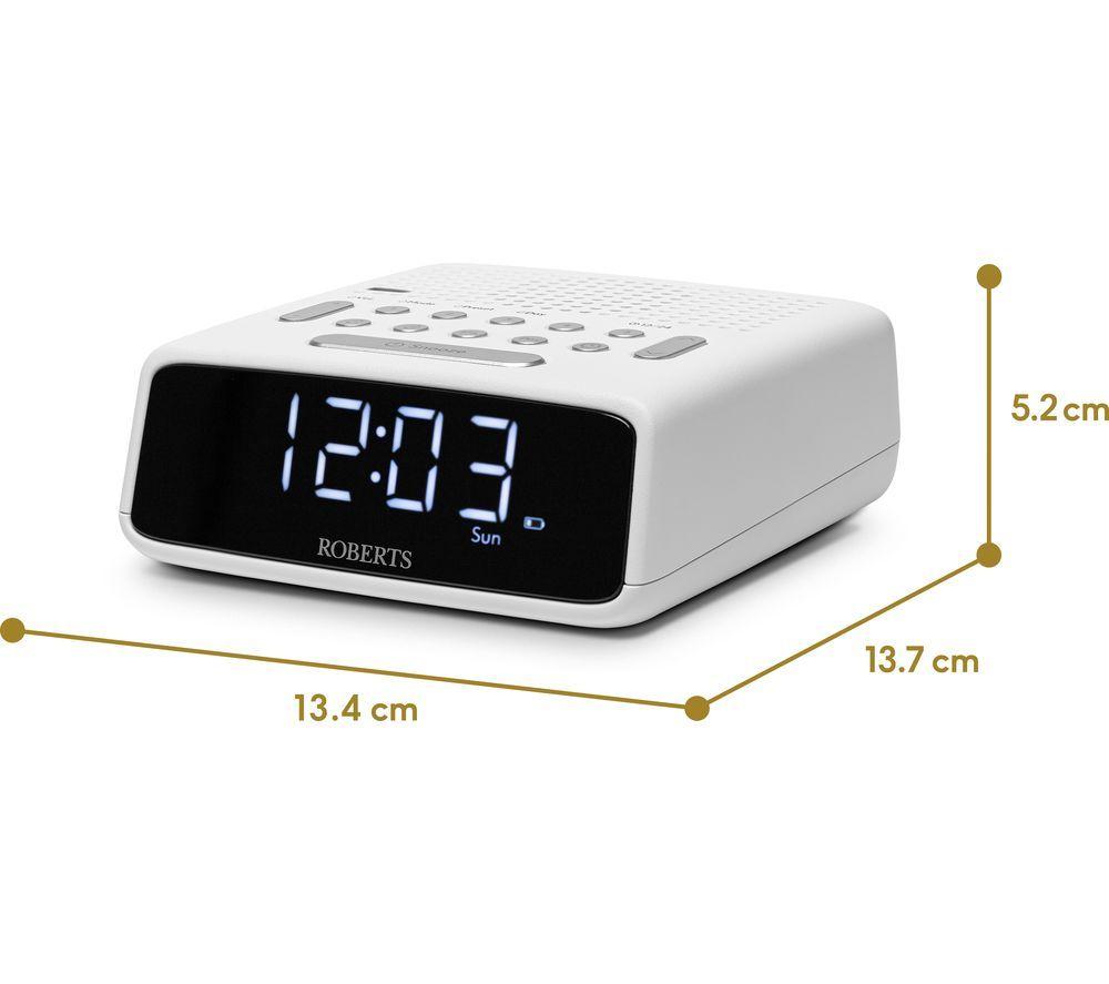 ROBERTS Ortus FM Clock Radio - White image number 3 of 3