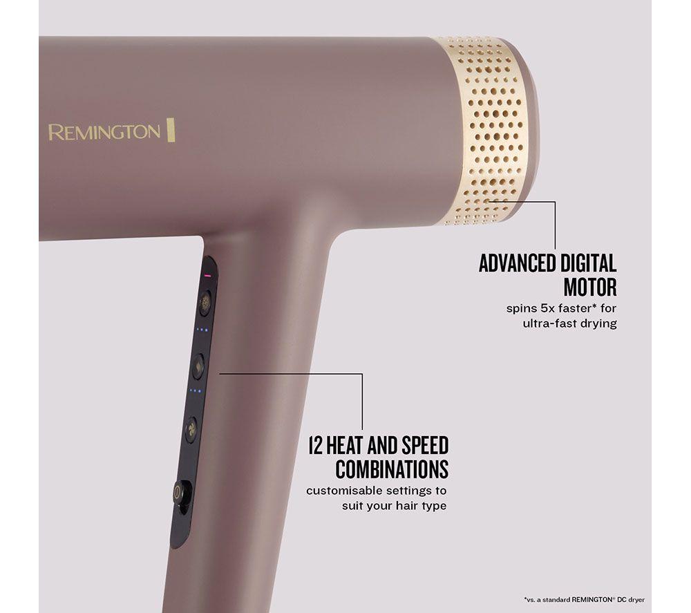 REMINGTON AIRvive Digital Hair Dryer​ - Mauve & Gold image number 4 of 10