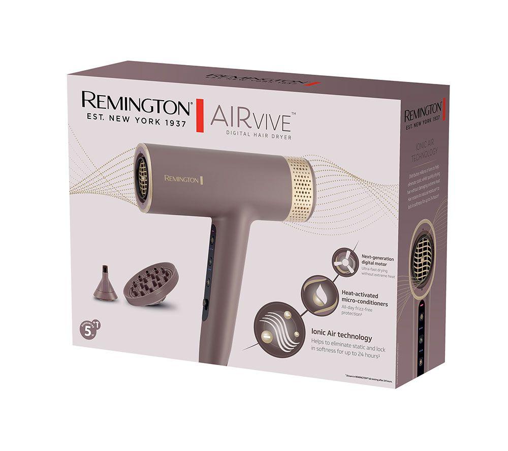REMINGTON AIRvive Digital Hair Dryer​ - Mauve & Gold image number 10 of 10
