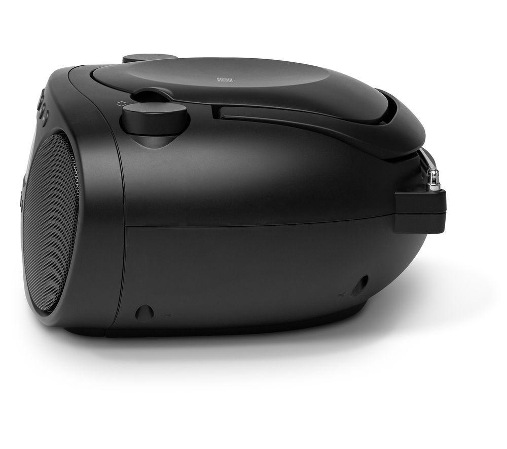 ROBERTS Zoombox FM Portable FM/AM Boombox - Black image number 2 of 4