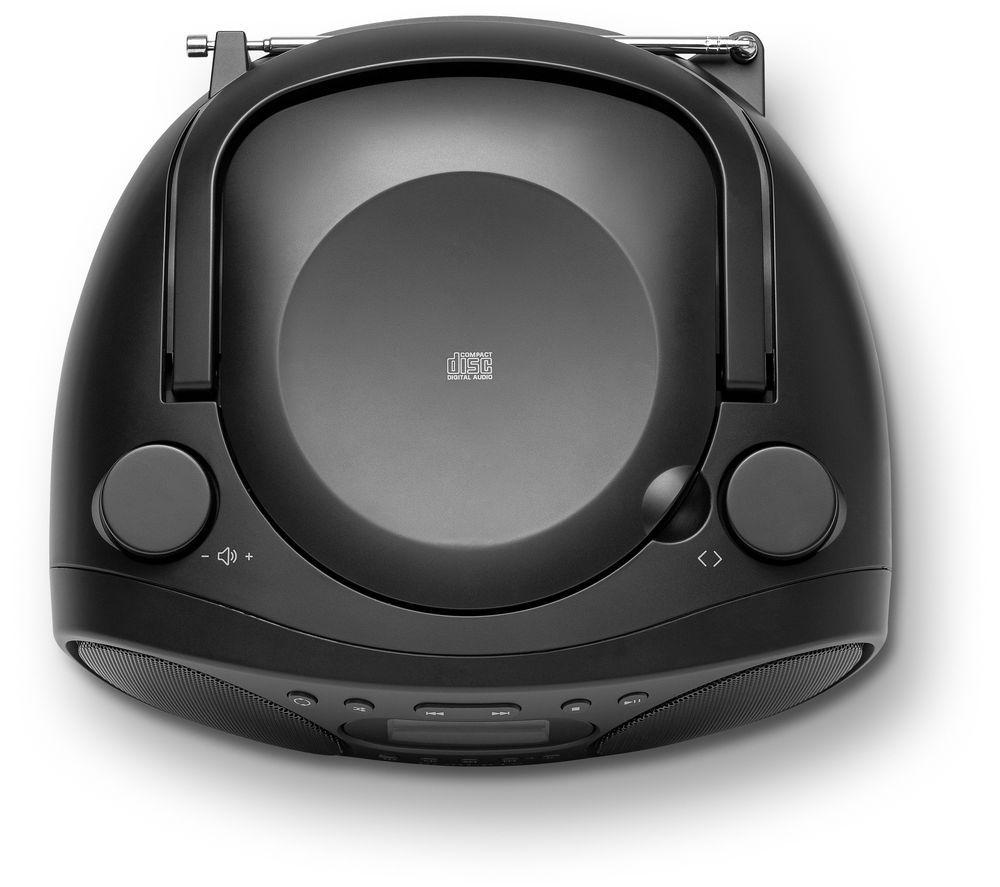 ROBERTS Zoombox FM Portable FM/AM Boombox - Black image number 3 of 4
