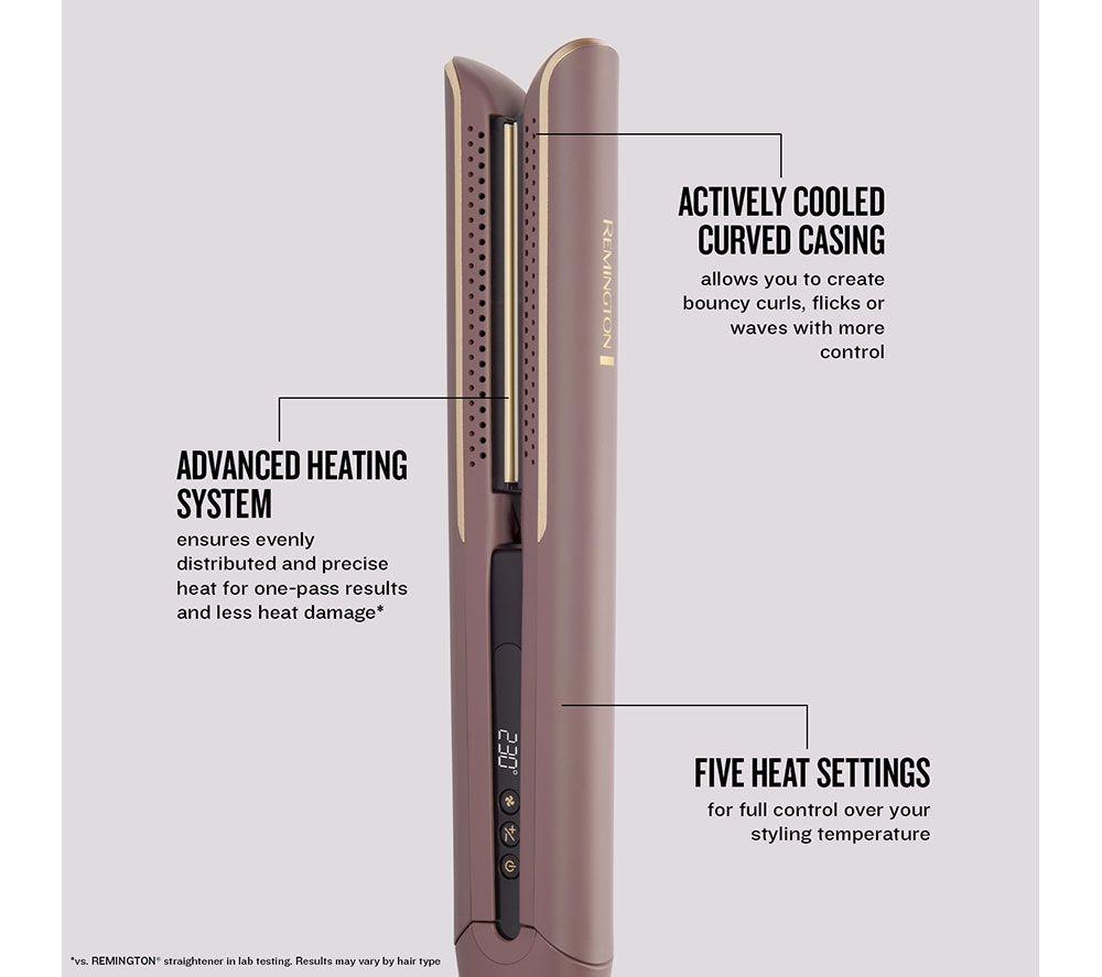 REMINGTON AIRvive Hair Straightener - Mauve & Gold image number 4 of 12