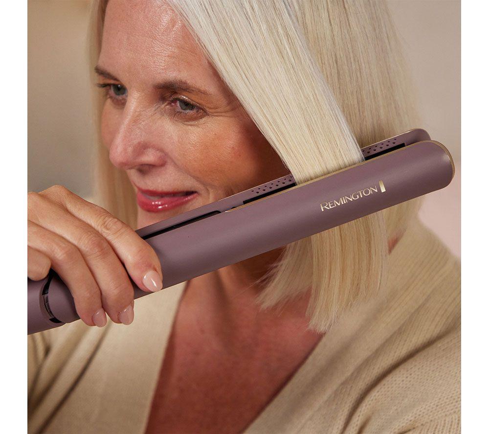 REMINGTON AIRvive Hair Straightener - Mauve & Gold image number 7 of 12