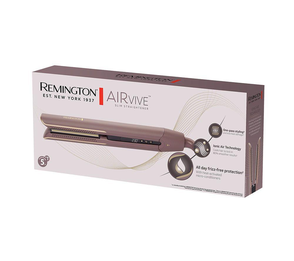 REMINGTON AIRvive Hair Straightener - Mauve & Gold image number 11 of 12