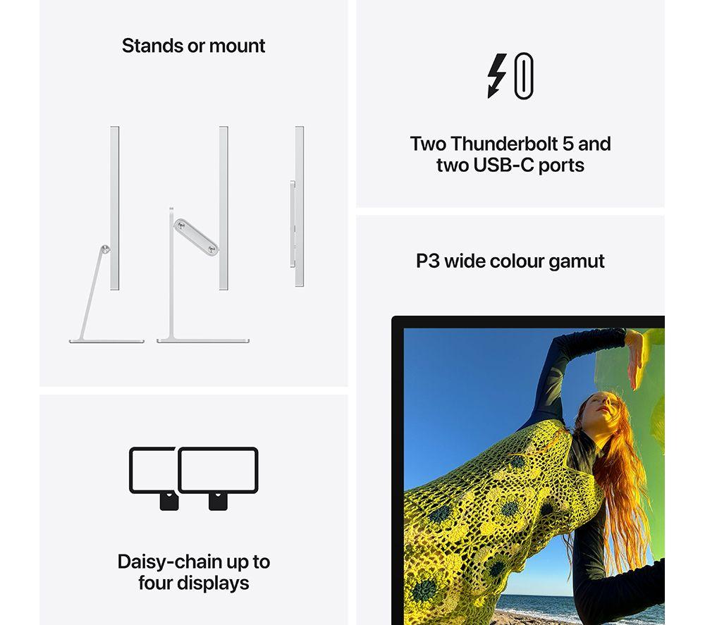 APPLE 5K Retina 27" Studio Display - Standard Glass, Tilt & Height adjustable image number 6 of 10