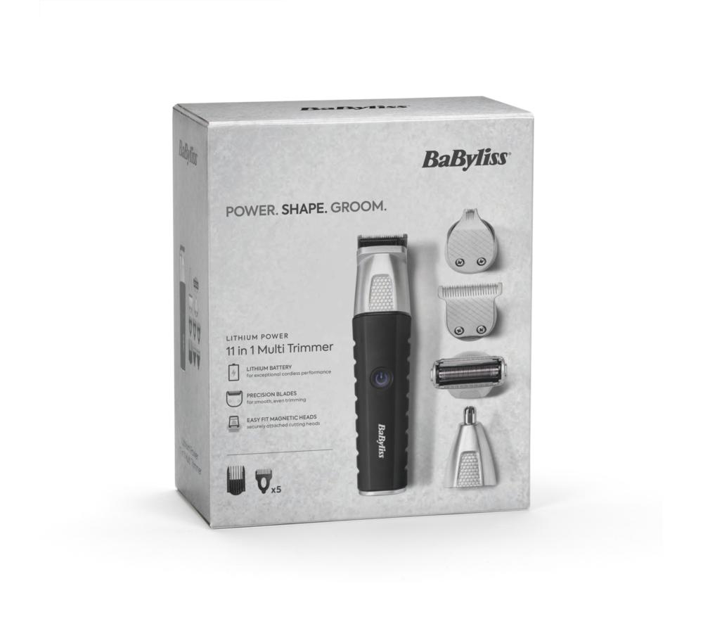 BABYLISS MT812U Lithium Power 11-in-1 Wet & Dry Multi-Trimmer - Black & Silver image number 13 of 13