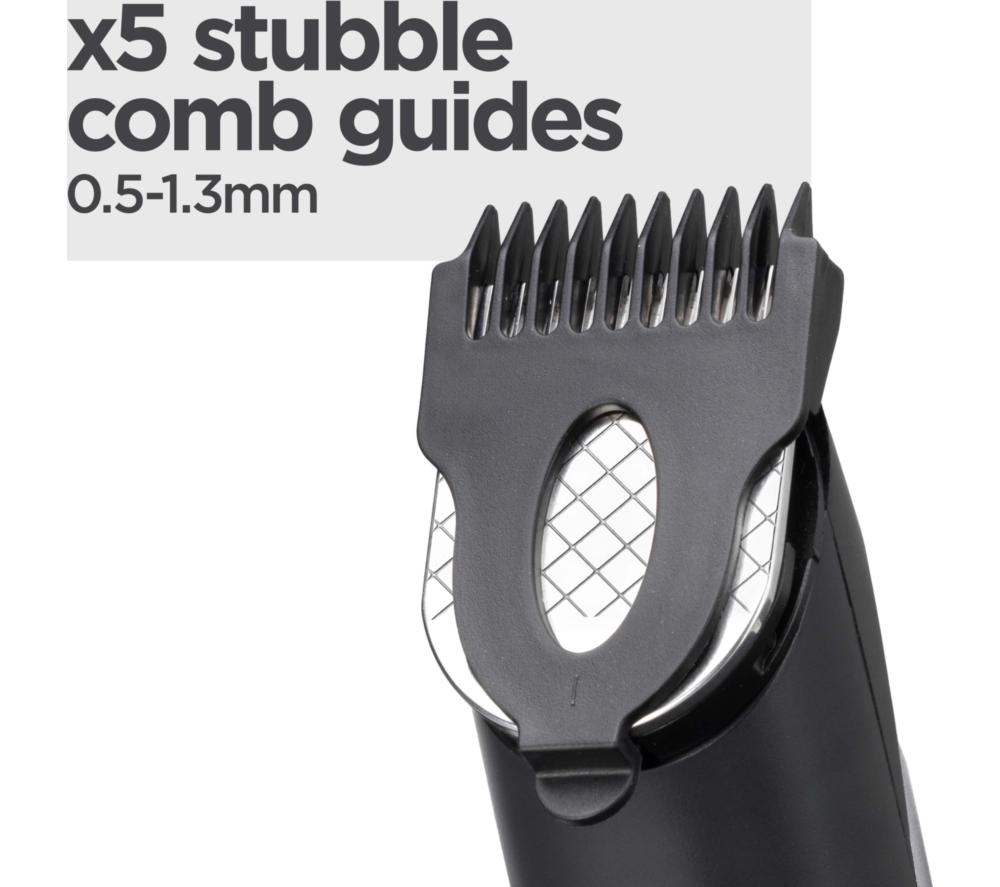 BABYLISS T812U Lithium Power Wet & Dry Beard Trimmer - Silver & Black image number 9 of 10