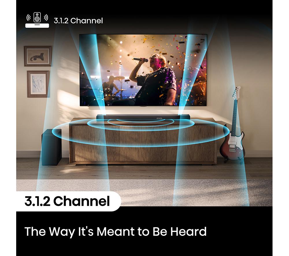 HISENSE AX3120Q 3.1.2 Wireless Sound Bar with Dolby Atmos & DTS Virtual:X image number 6 of 15