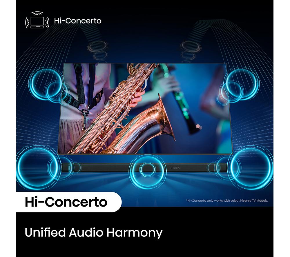 HISENSE AX3120Q 3.1.2 Wireless Sound Bar with Dolby Atmos & DTS Virtual:X image number 7 of 15